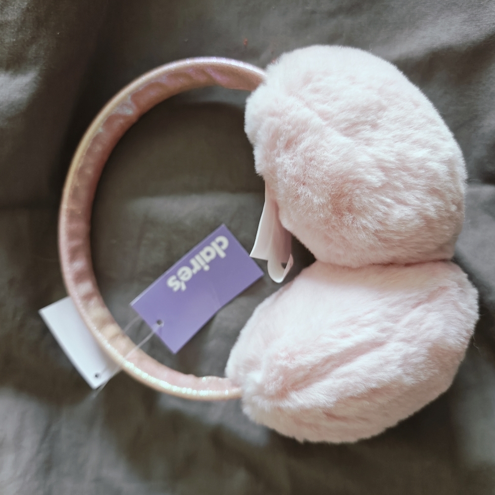 Fuzzy Pink Earmuffs